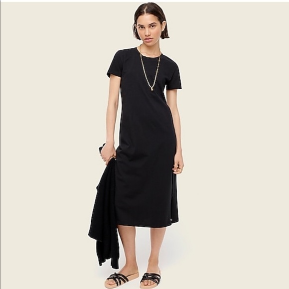 J. Crew Dresses & Skirts - J. Crew Midi T-shirt dress in black